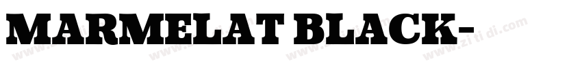 Marmelat Black字体转换